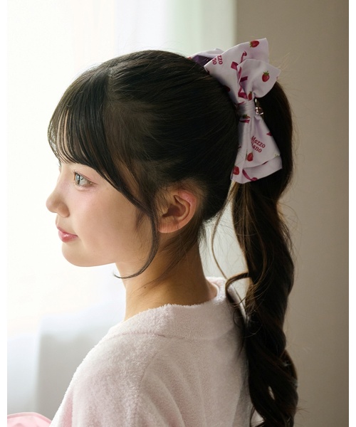 mezzo piano Junior(メゾピアノジュニア)の「オリジナル総柄リボンヘアクリップ(その他ヘアアクセサリー・キッズ・ライトブルー/ピンク/アイボリー・F)」の4枚目の写真