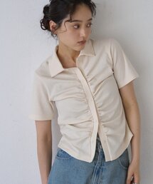 COLONY 2139（コロニートゥーワンスリーナイン）の「ギャザーカーディガン（Tシャツ/カットソー）」