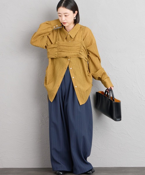 nenom（ネノム）の「[nenom/ネノム] マルチWAY ビスチェセットシャツブラウス（シャツ/ブラウス・レディース・マスタード/ピンク/オフホワイト/ブラック・F）」の11枚目の写真