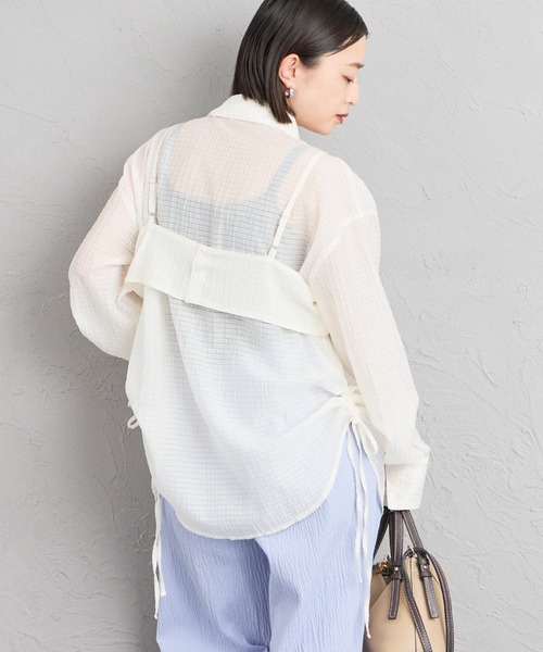 nenom（ネノム）の「[nenom/ネノム] マルチWAY ビスチェセットシャツブラウス（シャツ/ブラウス・レディース・マスタード/ピンク/オフホワイト/ブラック・F）」の18枚目の写真