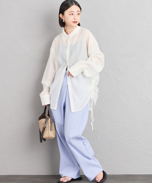 nenom（ネノム）の「[nenom/ネノム] マルチWAY ビスチェセットシャツブラウス（シャツ/ブラウス・レディース・マスタード/ピンク/オフホワイト/ブラック・F）」の6枚目の写真