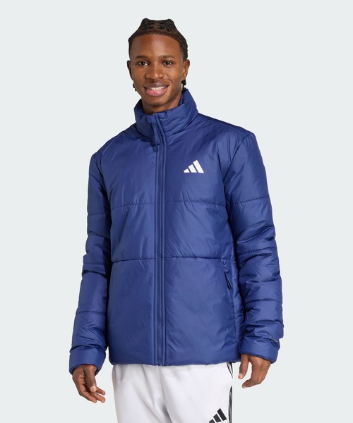 adidas(アディダス)の「BSC クライマウォーム スリーストライプス インサレーションジャケット / アディダス adidas(ブルゾン・メンズ・ブルー・XX-LARGE/3XL/LARGE/MEDIUM/SMALL/X-LARGE/X-SMALL)」の1枚目の写真