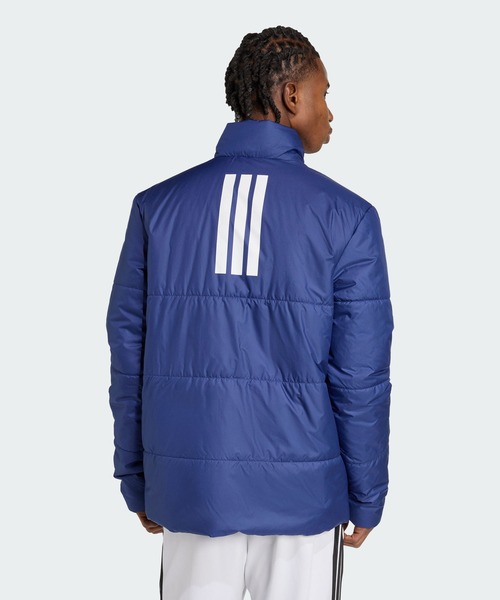 adidas(アディダス)の「BSC クライマウォーム スリーストライプス インサレーションジャケット / アディダス adidas(ブルゾン・メンズ・ブルー・XX-LARGE/3XL/LARGE/MEDIUM/SMALL/X-LARGE/X-SMALL)」の2枚目の写真