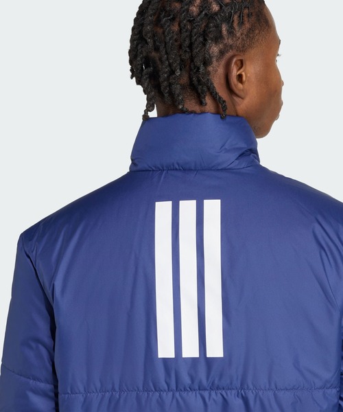 adidas(アディダス)の「BSC クライマウォーム スリーストライプス インサレーションジャケット / アディダス adidas(ブルゾン・メンズ・ブルー・XX-LARGE/3XL/LARGE/MEDIUM/SMALL/X-LARGE/X-SMALL)」の4枚目の写真
