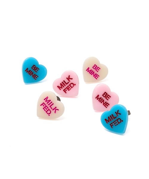 MILKFED.(ミルクフェド)の「SWEETHEARTS CANDY PIERCING(ピアス(両耳用)・レディース・ライトピンク/オフホワイト/ライトブルー・ONE SIZE)」の6枚目の写真