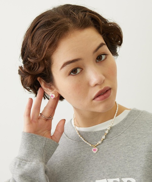 MILKFED.(ミルクフェド)の「SWEETHEARTS CANDY PIERCING(ピアス(両耳用)・レディース・ライトピンク/オフホワイト/ライトブルー・ONE SIZE)」の14枚目の写真