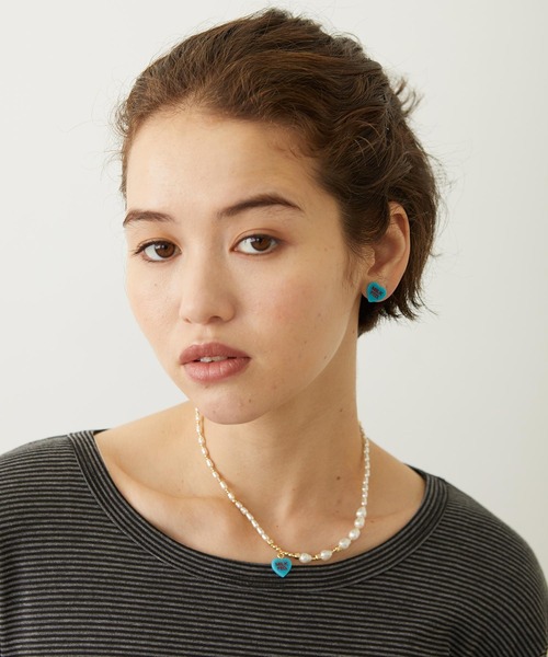 MILKFED.(ミルクフェド)の「SWEETHEARTS CANDY PIERCING(ピアス(両耳用)・レディース・ライトピンク/オフホワイト/ライトブルー・ONE SIZE)」の4枚目の写真
