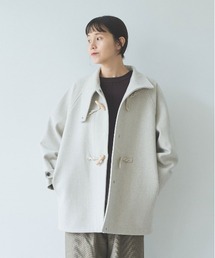 super100 Wool middle length toggle button coat