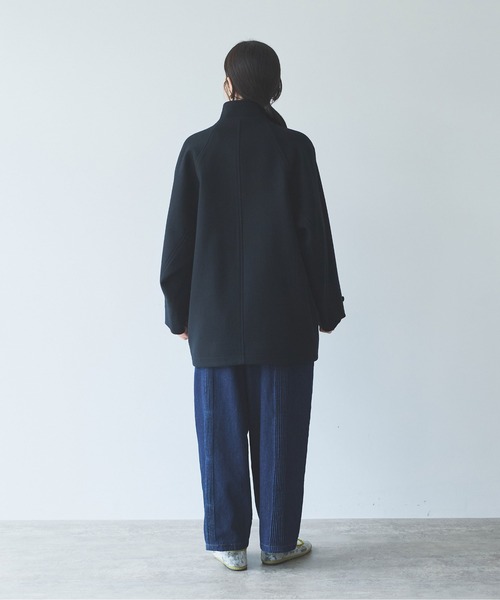 yuni（ユニ　）の「super100 Wool middle　length toggle button coat（ダッフルコート・レディース・アイボリー/ブラック・FREE）」の16枚目の写真
