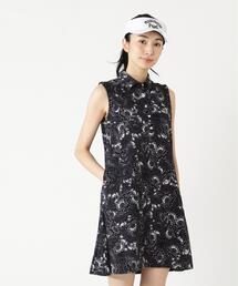 PEARLY GATES（パーリーゲイツ）の「PGバティック柄リネンライクサッカースリーブレスワンピース（ワンピース）」