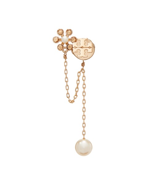 TORY BURCH(トリーバーチ)の「ムーンダンス パール チェーン ピアス(ピアス(両耳用)・レディース・ゴールド系・ONE SIZE)」の2枚目の写真