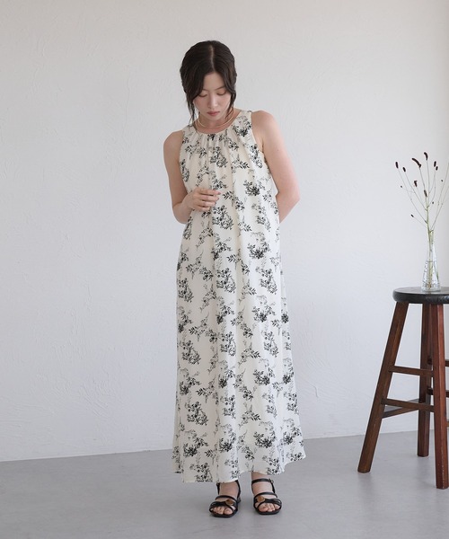 raffime(ラフィミー)の「【Raffime】バックデザインアメスリワンピース(ワンピース・レディース・ホワイト系その他/ダークブラウン・フリー)」の12枚目の写真