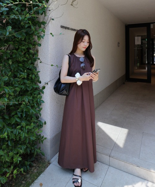 raffime(ラフィミー)の「【Raffime】バックデザインアメスリワンピース(ワンピース・レディース・ホワイト系その他/ダークブラウン・フリー)」の11枚目の写真