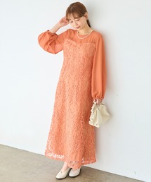 ワンピース（オレンジ/橙色系・刺繍）ファッション通販 - ZOZOTOWN