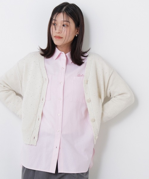 N.(N. Natural Beauty Basic)(エヌエヌナチュラルビューティーベーシック)の「カラービーズミックスカーディガン(カーディガン/ボレロ・レディース・レッド系その他2/ホワイト系その他/ブラウン系その他・FREE)」の1枚目の写真