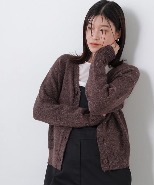 N.(N. Natural Beauty Basic)(エヌエヌナチュラルビューティーベーシック)の「カラービーズミックスカーディガン(カーディガン/ボレロ・レディース・レッド系その他2/ホワイト系その他/ブラウン系その他・FREE)」の13枚目の写真