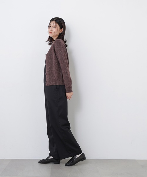 N.(N. Natural Beauty Basic)(エヌエヌナチュラルビューティーベーシック)の「カラービーズミックスカーディガン(カーディガン/ボレロ・レディース・レッド系その他2/ホワイト系その他/ブラウン系その他・FREE)」の14枚目の写真