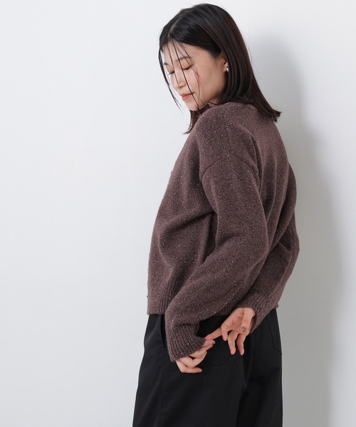 N.(N. Natural Beauty Basic)(エヌエヌナチュラルビューティーベーシック)の「カラービーズミックスカーディガン(カーディガン/ボレロ・レディース・レッド系その他2/ホワイト系その他/ブラウン系その他・FREE)」の16枚目の写真