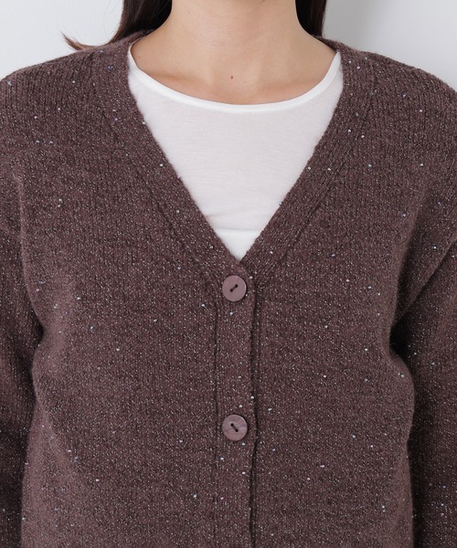 N.(N. Natural Beauty Basic)(エヌエヌナチュラルビューティーベーシック)の「カラービーズミックスカーディガン(カーディガン/ボレロ・レディース・レッド系その他2/ホワイト系その他/ブラウン系その他・FREE)」の20枚目の写真