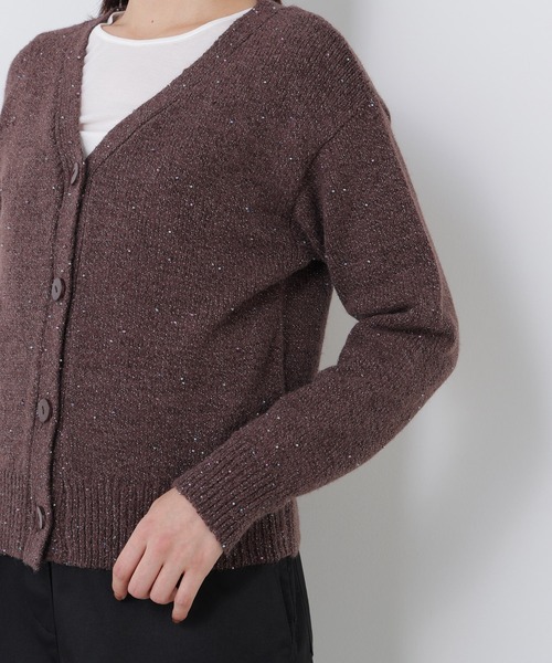 N.(N. Natural Beauty Basic)(エヌエヌナチュラルビューティーベーシック)の「カラービーズミックスカーディガン(カーディガン/ボレロ・レディース・レッド系その他2/ホワイト系その他/ブラウン系その他・FREE)」の21枚目の写真