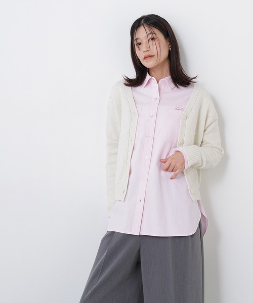 N.(N. Natural Beauty Basic)(エヌエヌナチュラルビューティーベーシック)の「カラービーズミックスカーディガン(カーディガン/ボレロ・レディース・レッド系その他2/ホワイト系その他/ブラウン系その他・FREE)」の7枚目の写真