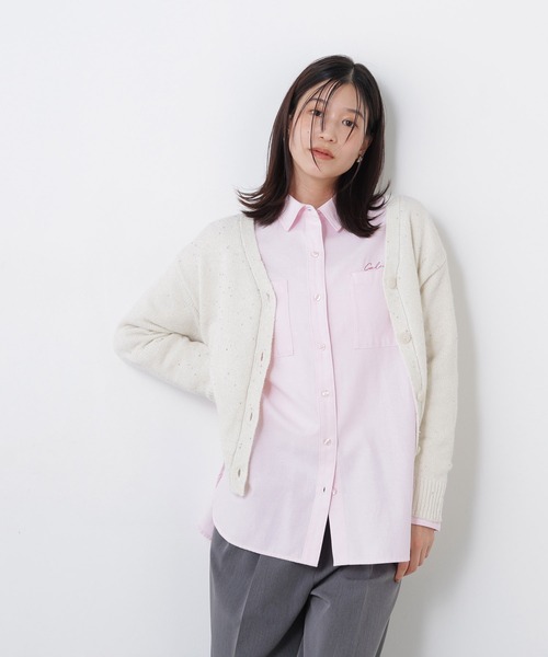 N.(N. Natural Beauty Basic)(エヌエヌナチュラルビューティーベーシック)の「カラービーズミックスカーディガン(カーディガン/ボレロ・レディース・レッド系その他2/ホワイト系その他/ブラウン系その他・FREE)」の9枚目の写真