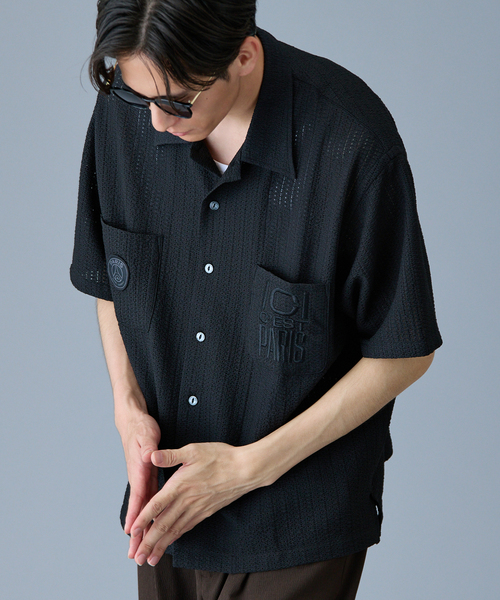 PARIS SAINT-GERMAIN（パリサンジェルマン）の「【Paris Saint-Germain / パリ・サン＝ジェルマン】 JP CREST PATCH SHIRT（シャツ/ブラウス・メンズ・ホワイト/ブラック・MEDIUM/LARGE）」の14枚目の写真