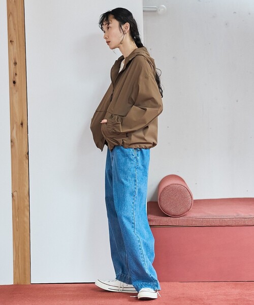 coen(コーエン)の「【撥水/ストレッチ/UVカット】C.mt パッカブルマウンテンパーカー(マウンテンパーカー・レディース・オフホワイト/ブラウン/オリーブ/ブラック・L/M)」の19枚目の写真
