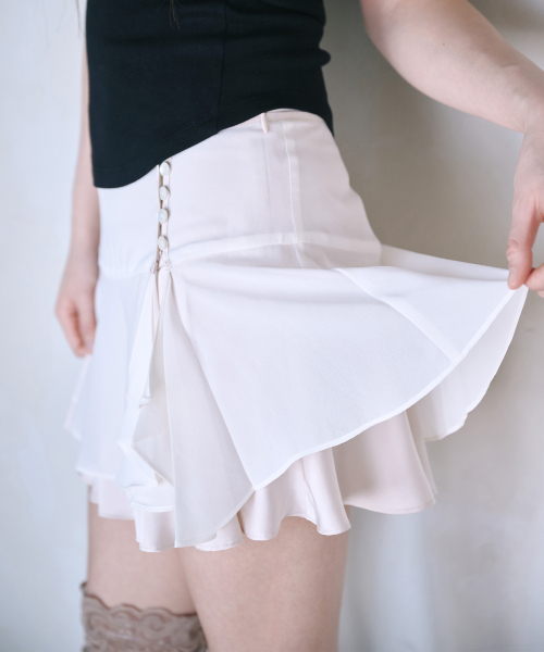 REISE MIYA（レイズミヤ）の「リリシフォンミニスカート[アイボリー]（スカート・レディース・その他・SMALL/MEDIUM）」の6枚目の写真