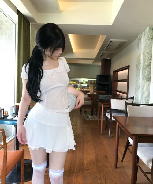 REISE MIYA（レイズミヤ）の「リリシフォンミニスカート[アイボリー]（スカート・レディース・その他・SMALL/MEDIUM）」の7枚目の写真