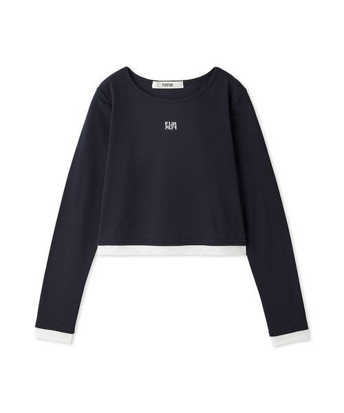 FURFUR(ファーファー)の「PlaX(TM)ロングスリーブカットトップス〈抗菌〉(Tシャツ/カットソー・レディース・サックスブルー/レッド/ホワイト/ネイビー・F)」の3枚目の写真