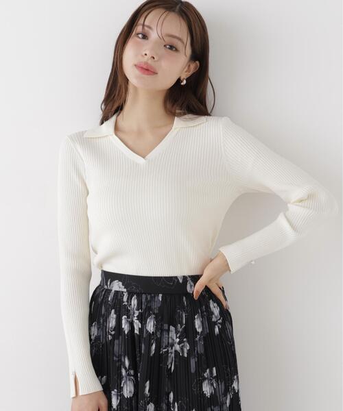 PROPORTION BODY DRESSING(プロポーションボディドレッシング)の「レディースキッパーリブニット / 1216270912(ニット/セーター・レディース・ブラック/ホワイト系その他/ボルドー・FREE)」の16枚目の写真