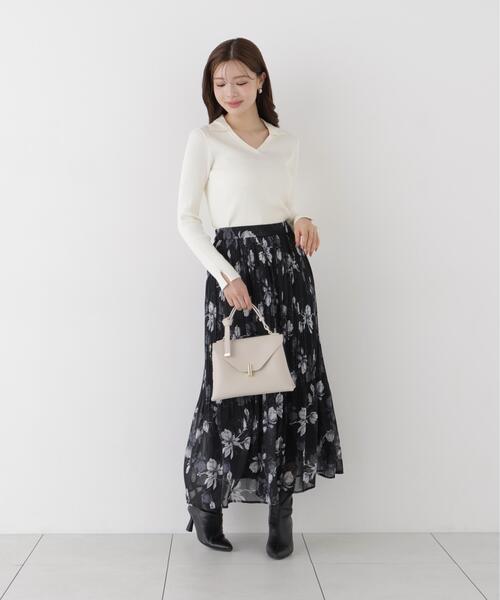 PROPORTION BODY DRESSING(プロポーションボディドレッシング)の「レディースキッパーリブニット / 1216270912(ニット/セーター・レディース・ブラック/ホワイト系その他/ボルドー・FREE)」の18枚目の写真
