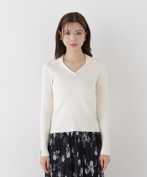 PROPORTION BODY DRESSING(プロポーションボディドレッシング)の「レディースキッパーリブニット / 1216270912(ニット/セーター・レディース・ブラック/ホワイト系その他/ボルドー・FREE)」の22枚目の写真