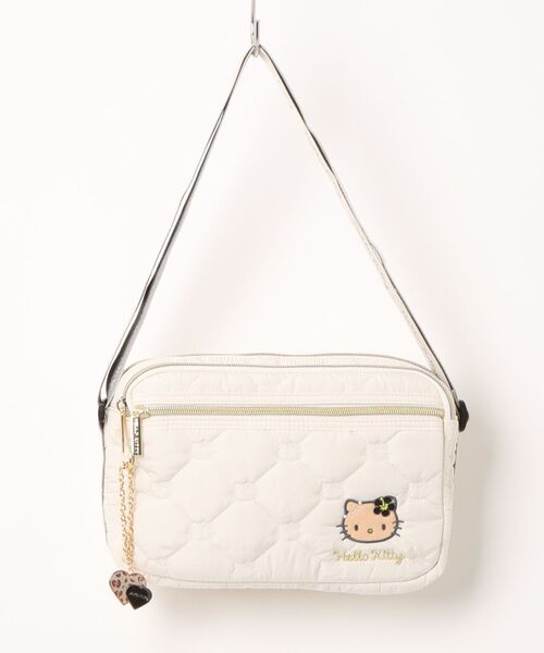 sanrio（サンリオ）の「【sanrio characters/サンリオキャラクターズ】 日焼けレオパード ハローキティ チャーム付き ミニショルダーバッグ（ショルダーバッグ・レディース・ブラック/アイボリー・FREE）」の14枚目の写真