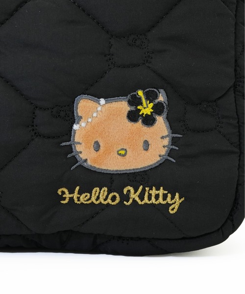 sanrio（サンリオ）の「【sanrio characters/サンリオキャラクターズ】 日焼けレオパード ハローキティ チャーム付き ミニショルダーバッグ（ショルダーバッグ・レディース・ブラック/アイボリー・FREE）」の4枚目の写真