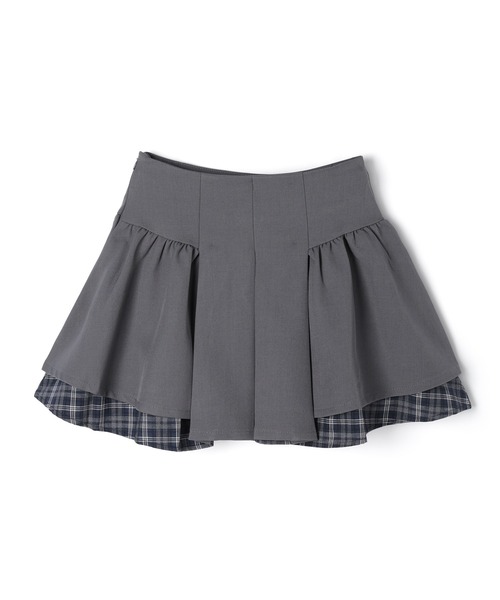 M DOLLY（エムドリー）の「Check amelie flare skirt / チェックアメリーフレアスカート（スカート・レディース・グレー/ブラック・M/S）」の17枚目の写真