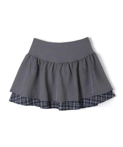 M DOLLY（エムドリー）の「Check amelie flare skirt / チェックアメリーフレアスカート（スカート・レディース・グレー/ブラック・M/S）」の18枚目の写真