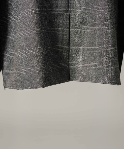 MAISON SPECIAL(メゾンスペシャル)の「《UNISEX》ツイーディーシャドウチェックプライムオーバーダブルブレストジャケット/Tweedy Shadow Check Prime-Over Double-breasted Jacket【MAISON SPECIAL/メゾンスペシャル】■セットアップ対応■(テーラードジャケット・メンズ・ブラック/チャコールグレー・2/1/0)」の13枚目の写真