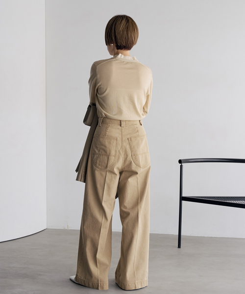 plage(プラージュ)の「Pigment CO パンツ(その他パンツ・レディース・チャコールグレー/ベージュ・38/34/36)」の16枚目の写真