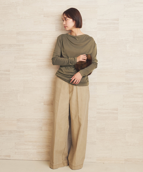 plage(プラージュ)の「Pigment CO パンツ(その他パンツ・レディース・チャコールグレー/ベージュ・38/34/36)」の20枚目の写真