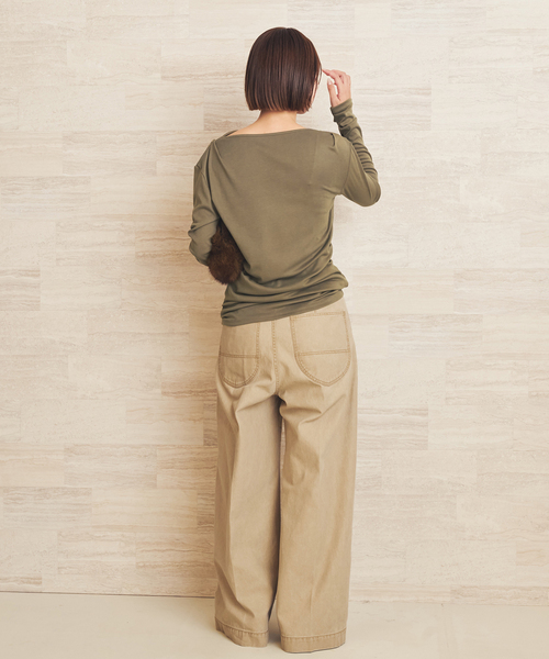 plage(プラージュ)の「Pigment CO パンツ(その他パンツ・レディース・チャコールグレー/ベージュ・38/34/36)」の21枚目の写真