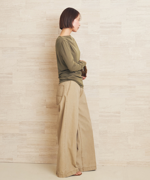 plage(プラージュ)の「Pigment CO パンツ(その他パンツ・レディース・チャコールグレー/ベージュ・38/34/36)」の22枚目の写真