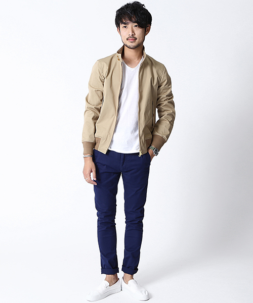 BEAMS（ビームス）の「BEAMS / ストレッチ G9（ブルゾン・メンズ・ネイビー/ベージュ/インディゴブルー・LARGE/SMALL/X-LARGE/MEDIUM）」の18枚目の写真