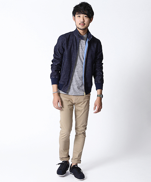 BEAMS（ビームス）の「BEAMS / ストレッチ G9（ブルゾン・メンズ・ネイビー/ベージュ/インディゴブルー・LARGE/SMALL/X-LARGE/MEDIUM）」の17枚目の写真