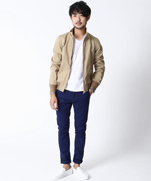 BEAMS（ビームス）の「BEAMS / ストレッチ G9（ブルゾン・メンズ・ネイビー/ベージュ/インディゴブルー・LARGE/SMALL/X-LARGE/MEDIUM）」の4枚目の写真