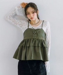 Spaghetti Strap Padded Camisole /パッドinスパゲッティキャミ