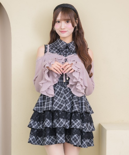 couture BY ROJITA(クチュールバイロジータ)の「オフショルカーディガンセットワンピース(ワンピース・レディース・ブラック/ピンク/ホワイト・FREE)」の11枚目の写真
