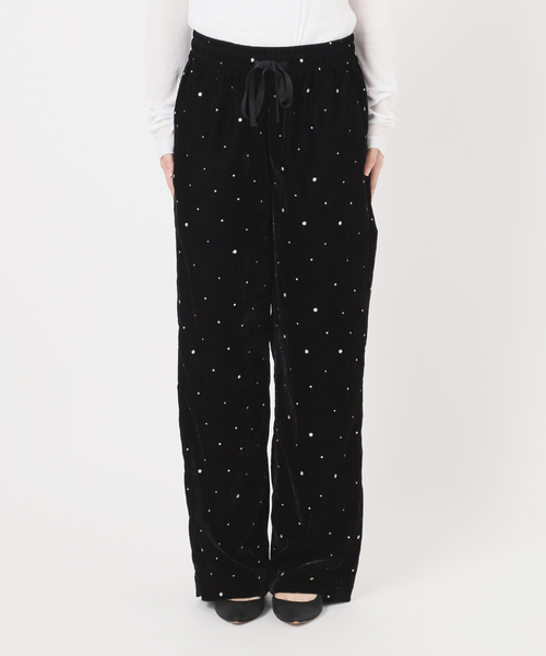 Spick & Span(スピックアンドスパン)の「《WEB限定 / 追加》VIAN / ヴィアン グリッターベルベットイージーパンツ(その他パンツ・レディース・ブラウン/ブラック・38)」の19枚目の写真