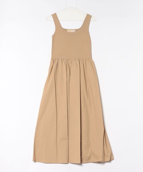 MICHAEL KORS(マイケルコース)の「ビスコース ブレンド ミディドレス(ワンピース・レディース・ベージュ系・S)」の1枚目の写真
